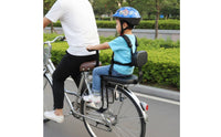 Rear Child Bike Seat Shielded Mesh Rear Mounted Child Seat Thick Padded for Infants