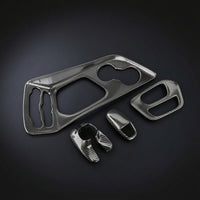 5 Pieces Center Console Panel Trim Sporty Gear Shifts Panel Cover Decorative for Car Enthusiasts