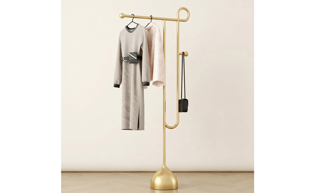 Floor Coat Rack Stable Coat Rack with Weighted Base Minimalist Elegant for Entryway, Bedroom