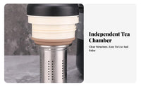 Long-Lasting Insulation Tea Steeping Vacuum Flask Anti Insulated Pot with Infuser Complimentary for Families, Hosts, Home, Kitchen, Outdoor