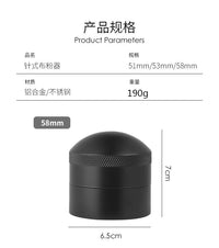 Adjustable Rotating Coffee Distribution Tool with Needles