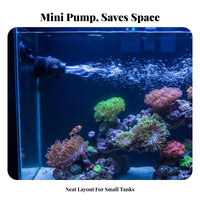 Aquarium Water Circulator Quiet Submersible Circulation Pump 360 Degree Rotation Aquarium Current Pump for Coral Aquarists, Saltwater Aquariums