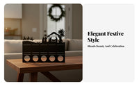 Silhouette Candle Holder Rectangular Base Tabletop Tealight Holder Decorative Candle Stand Compact Size Table Centerpiece