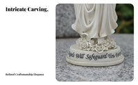 Praying Angel Statue Vase Commemorative Gift Praying Blossom Holder Weather-Resistant Resin Gravesite Vase for Gravesite