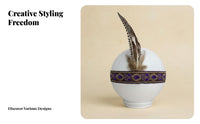 Tribal Feather Headdress Ethnic Design Tribal Feather Hair Band Costume Accessory Handmade Adjustable for Children