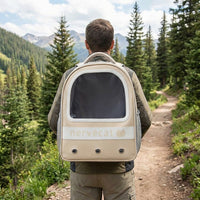 Space Capsule Pet Carrier Cat Backpack, Transparent Pet Backpack with Side Pockets
