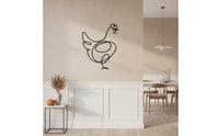 Turkey Silhouette Wall Art Modern Turkey Wall Decor Outdoor for Autumn, Entryway