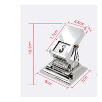 Freestanding Rotary Perpetual Desk Calendar Reusable Desktop Perpetual Calendar Weighted Ornament Daily for Professionals