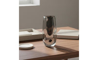 Tinted Glass Vase Minimalist Glass Vase Home Decor for Tabletop, Entryway