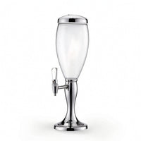 Freestanding Keg Beer Dispenser with Weighted Base Barrel-Shaped Keg Beer Dispenser Frothy Sturdy for Parties