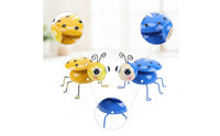 2 Pieces Ladybug Garden Decor Cute Metal Ladybug Whimsical Yard Art for Gardeners, Flower Beds, Patio