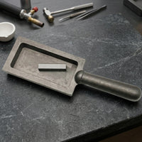 Metal Casting Mold with Handle Heavy-Duty Ingot Mold with Handle for Metalworkers, Jewelry Making