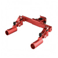 Twin Fishing Rod Holder Mount Aluminum Alloy Adjustable Fishing Rod Holder Universal Adjustment Outdoor Gear