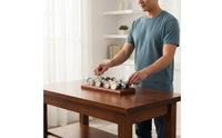 Wooden Medal Display Stand Grooved Slots Commemorative Medal Rack  Finish Tabletop Organizer for Police Officers, Shelf