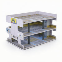 1:64 Parking Building Model Multi-Level Parking Garage Model Realistic Display Scene 3 layer for Collectors, Desk