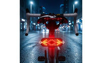 Bike Tail Light with Wireless Controller Control USB-Rechargeable