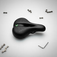 Breathable Hollow Bike Saddle Wear Resistant Mountain Bike Saddle Anti-Slip Memory Foam Cycle Seat Easy to Install