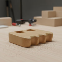 3-Hole Cue Rest Space-Saving Beech Wood Cue Simple Setup Construction Holder