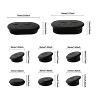 8 Pieces Waterproof Motorcycle Frame Hole Plug Dustproof Motorcycle Frame Plug Long-Lasting Vehicle Part Elastic for Street Riding, Repair