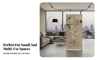 Foldable Design Folding Panel Divider Easily Movable Multi-Panel Room Divider Space Saving Privacy Screen Modern Aesthetic for Apartment Dwellers, Homeowners, Remote Workers, Entrymethod, Bedroom, amethodice, showcase