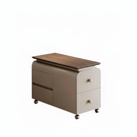 2-Tier Rolling Trolley Multi-Functional Side Table adaptable Use for Living Room