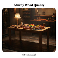 Sturdy Rectangular Dining Table with Stools Easy to Clean Cafeteria Furniture Waterproof Restaurant Seating Stain-Resistant for Cafeteria Operators, Catering Business Managers, Restaurants, Cafeterias, Quick-Service Shops