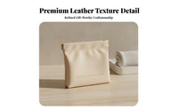 Self-Closing Pouch No Zipper Design Small Makeup Bag Single-Hand Press Top Pouch for Women, Commuters, Travel, Handbag Organization, Washroom
