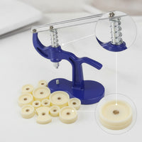 Bench-Top Watch Press with Dies Spring-Loaded Watch Case Press Stable Sturdy for Watchmakers, Hobbyists, Battery Replacement