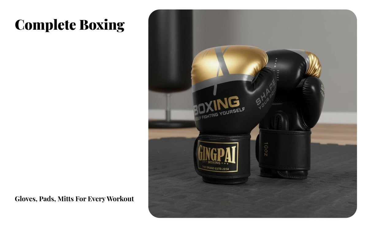 Hook and Loop Closure Boxing Gloves Long-Lasting PU Leather Boxing Training Gloves Wide Wrist Support Sparring Mitts Shock Absorbing for Children, Women, Beginners, Home Workout