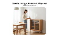 Sliding Door Storage Cabinet adaptable Use Sliding Door Credenza for Dining Room