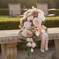 Waterdrop Wedding Floral Arrangement Elegant Raindrop Floral Arrangement Long
