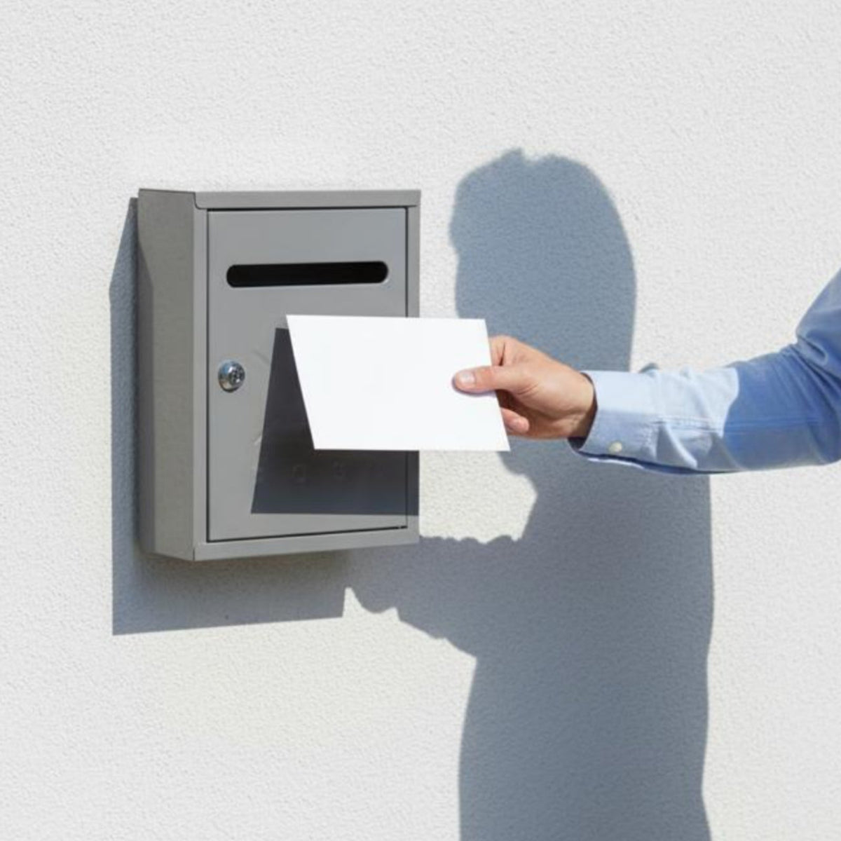 Wall-Mounted Mailbox With Key Lock Wall Mounted Mailbox Secure Letter Drop Box Lockable Secure Mail Drop Box Includes 2 Locks