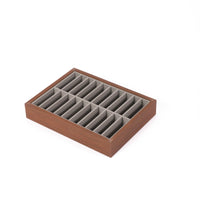 Bracelet Display Tray Walnut-Finish Bracelet Holder Padded for Dressing Table
