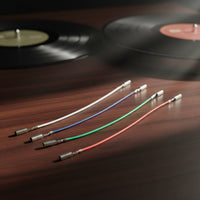 4 Pieces Color-Coded Turntable Headshell Leads Phono Wires Stylus Connection Cables for Audiophiles, Vinyl Collectors