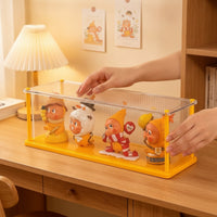 Figurine Display Case Transparent Acrylic Display Box Clear Showcase for Collectors, Desk, Shelf