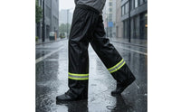 2 Pieces Rain Gaiters Waterproof Gaiters with Reflective Strip Leg Cover Rainproof Apparel Water-Repellent for Cyclists