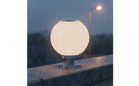 Automatic Charging Solar Post Cap Light Waterproof Globe Post Light Energy Saving Round Pillar Lamp IP65 for Fence, Courtyard, Garden, Gate