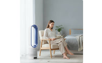 Bladeless Ventilation Fan 8-Level Bladeless Floor-Standing Bladeless Circulator-Standing Fan with Remote for Bedroom, Office, Home