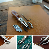 Leather Edge Beveler with Groover Multifunctional for Leathercrafting