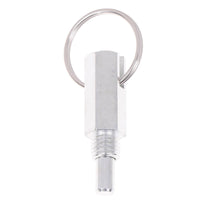 Quick-Release Pull Loop Pin Compact Spring Plunger with Pull Loop Locking Spring Plunger Pin Heavy-Duty for Machinists