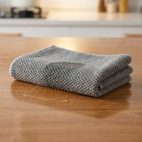 Corn Kernel Microfibre Cloth, Gray Fine Cleaning Cloths for Kitchen, High Absorbency Reusable Towel