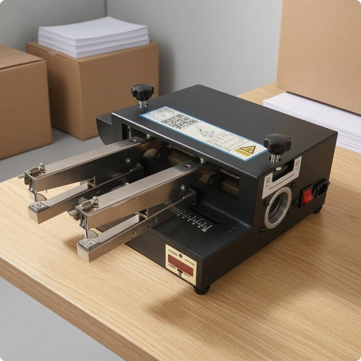 Electric Automatic Stapler Adjustable Electric Stapling Machine Automatic Stapler Black Binding Device Front Opening