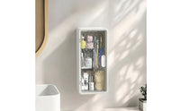 Transparent Bathroom Cabinet with Clear Door Sturdy Wall Mounted Storage Box Versatile Wall-Mounted Storage Bin Multi-Purpose for Vanity