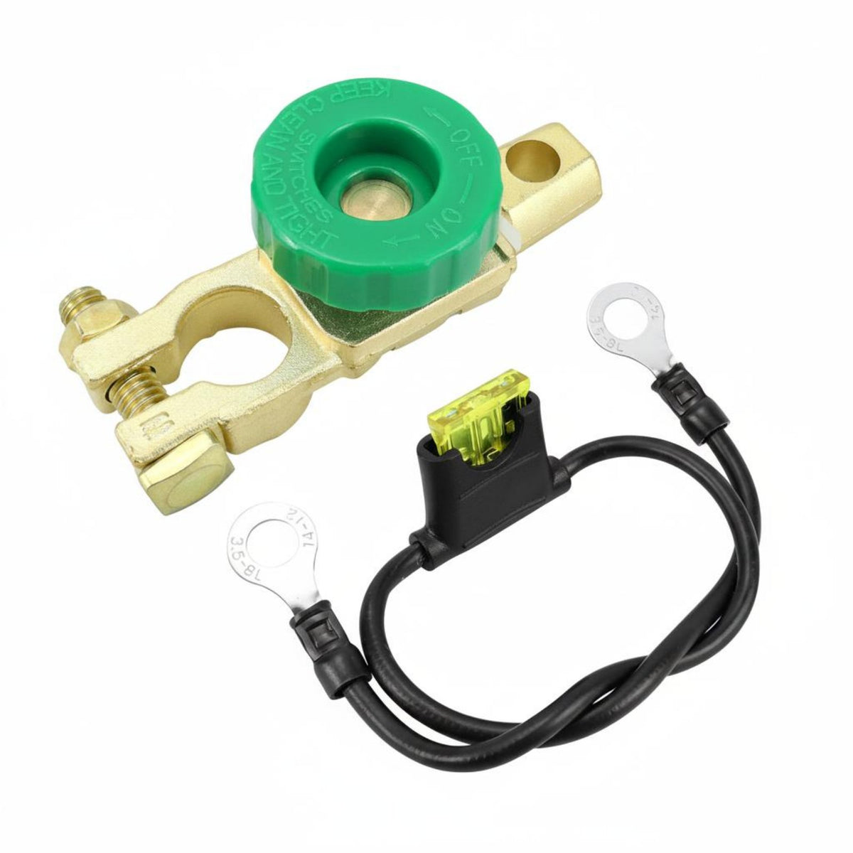 Easy Operation Battery Terminal Cutoff Switch Car Battery Disconnect Switch Flame Retardant Automotive Part for RV