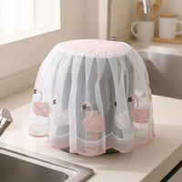 Air Fryer Dust Cover with Lace Embroidery - Waterproof Fabric Appliance Protector