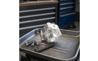 Aluminum Alloy Blow-off Valve Base with O-Rings CNC-Machined Blow-off Valve Adapter Silver BOV Adapter Sturdy for Mechanics