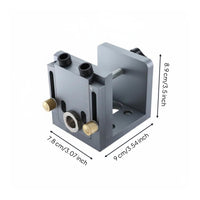 3 in 1 Template Precision Scale Angled Hole Jig Metal Construction Pocket Hole Jig for Carpenters, Furniture Making