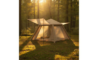 Inflatable Tent with Awning Easy Setup Inflatable Tent with Pump Ventilated for Campers, Family, Camping, Backyard, Festivals