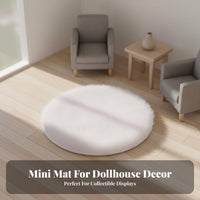 Soft Texture Dollhouse Miniature Carpet Realistic Look Miniature Luxurious Rug Non-Shedding for Hobbyists, Miniature Scene Display