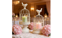 Birdcage Candle Holder Romantic Atmosphere Metal Bird Enclosure Decor Rustic